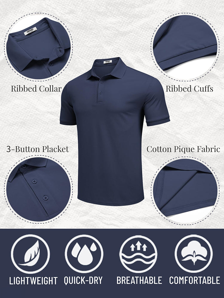 Classic Quick-Dry Golf Polo Shirt (US Only)