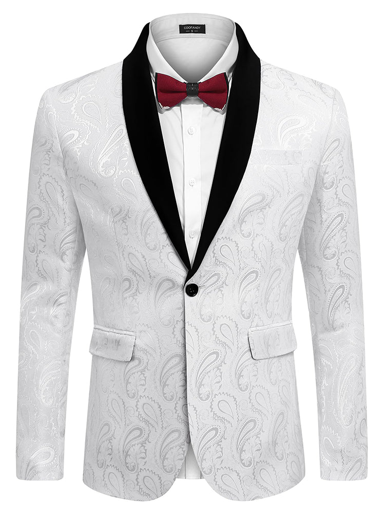 Paisley Shawl Lapel Blazer (US Only)