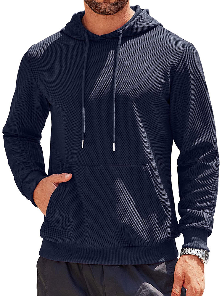 Casual Classic Waffle Knit Hoodie