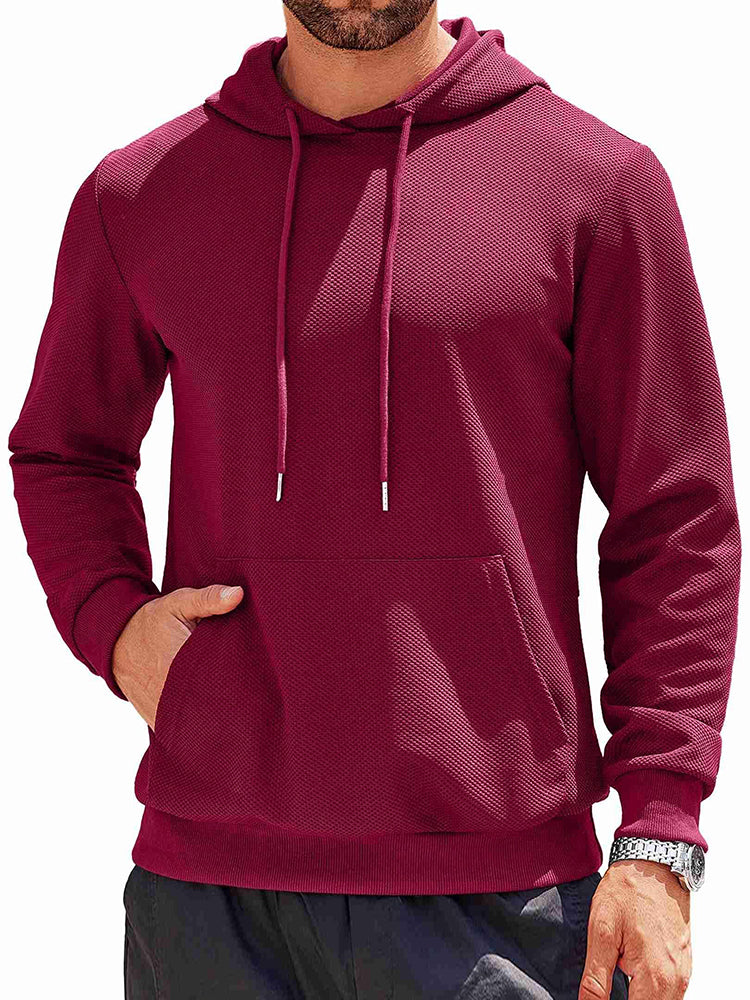 Casual Classic Waffle Knit Hoodie