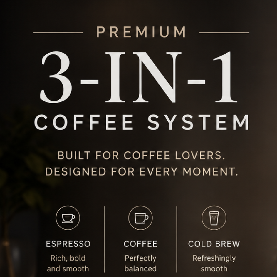 Premium 3-in-1 Coffee System