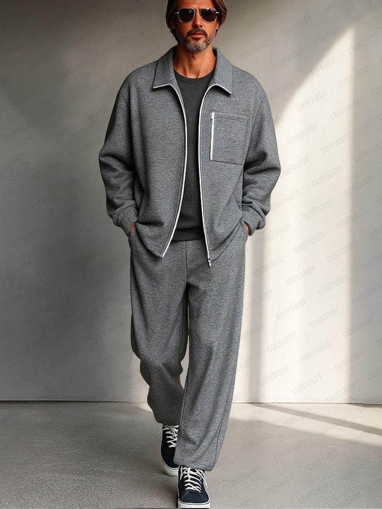 Athleisure Comfort Jacket Pants Set