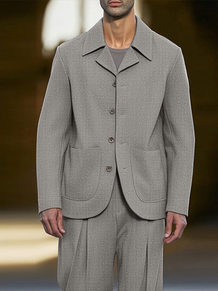 Modern Smart Casual Thin Suit Set