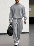 Athleisure Jacquard Loose Fit 2-Piece Set