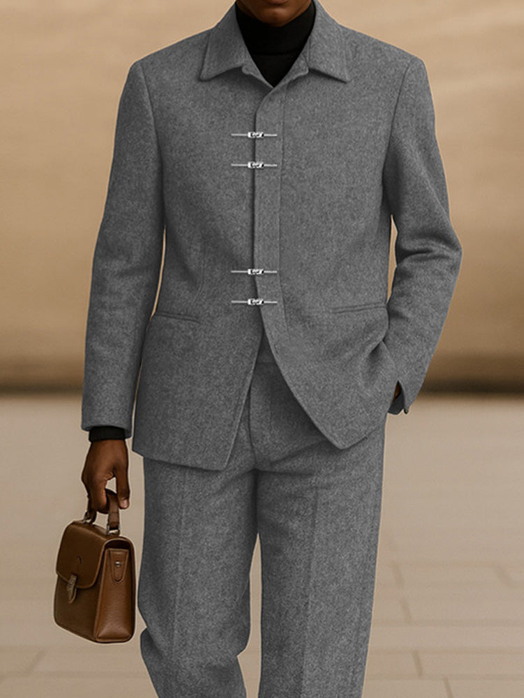 Modern Fit Tweed Blazer Pants Set