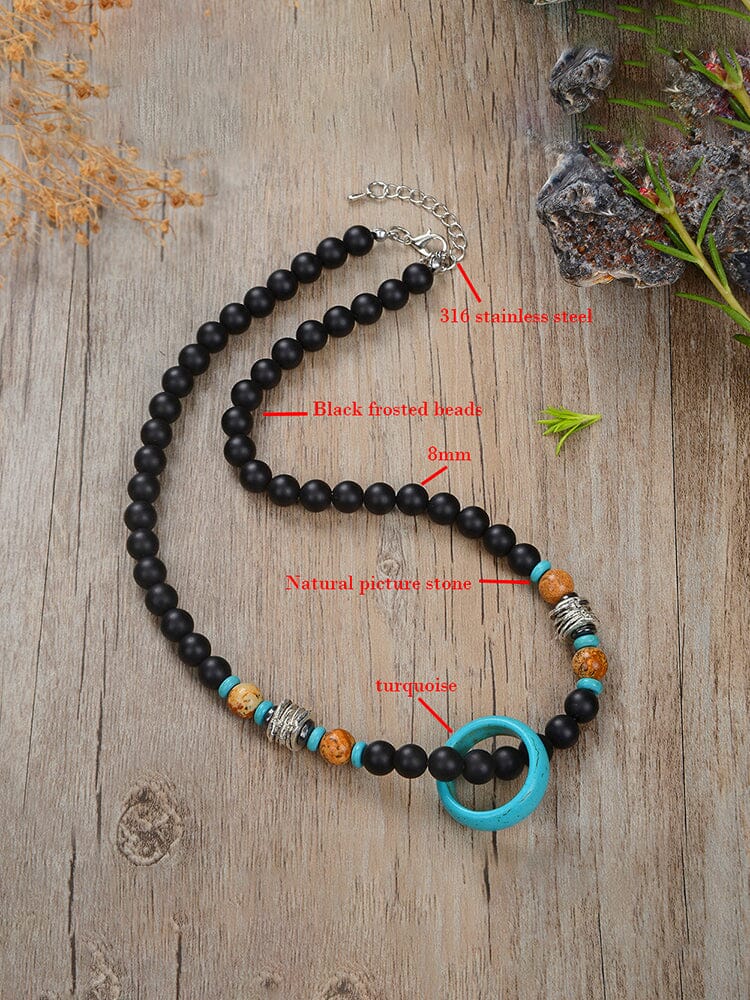 Mystic Ring Beaded Necklace
