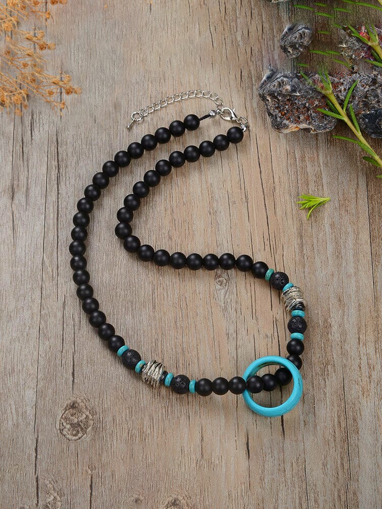 Mystic Ring Beaded Necklace