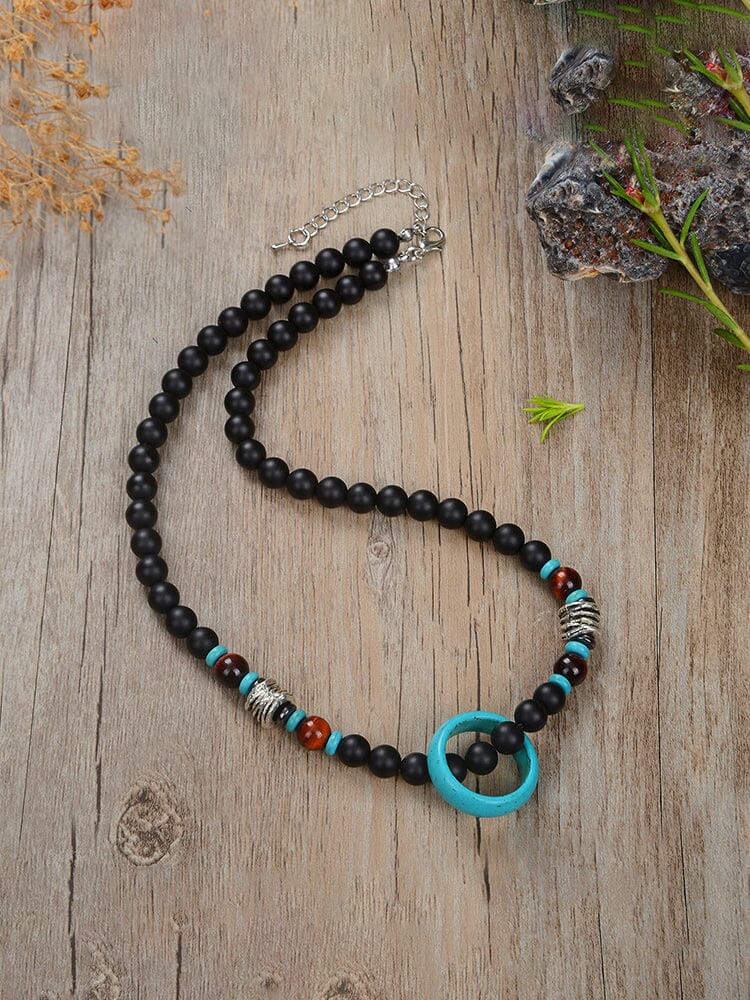 Mystic Ring Beaded Necklace