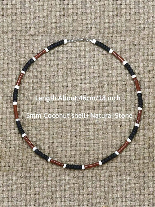 Bohemian Seashell Beaded Necklace