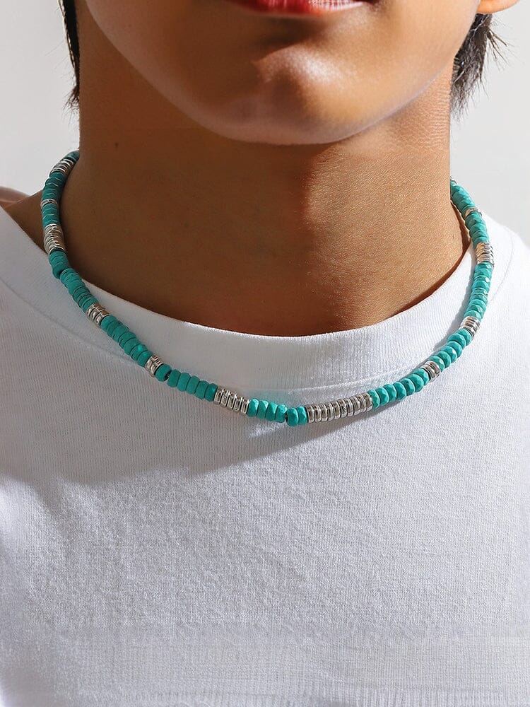 Coconut Natural Stone Beaded Necklace