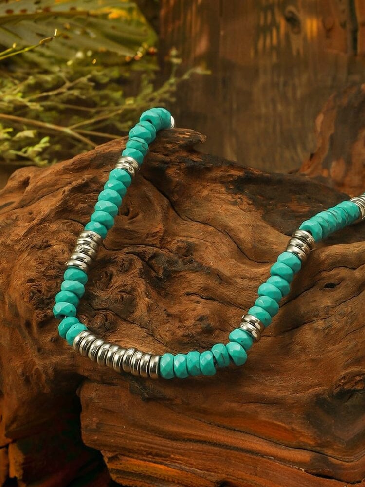 Coconut Natural Stone Beaded Necklace