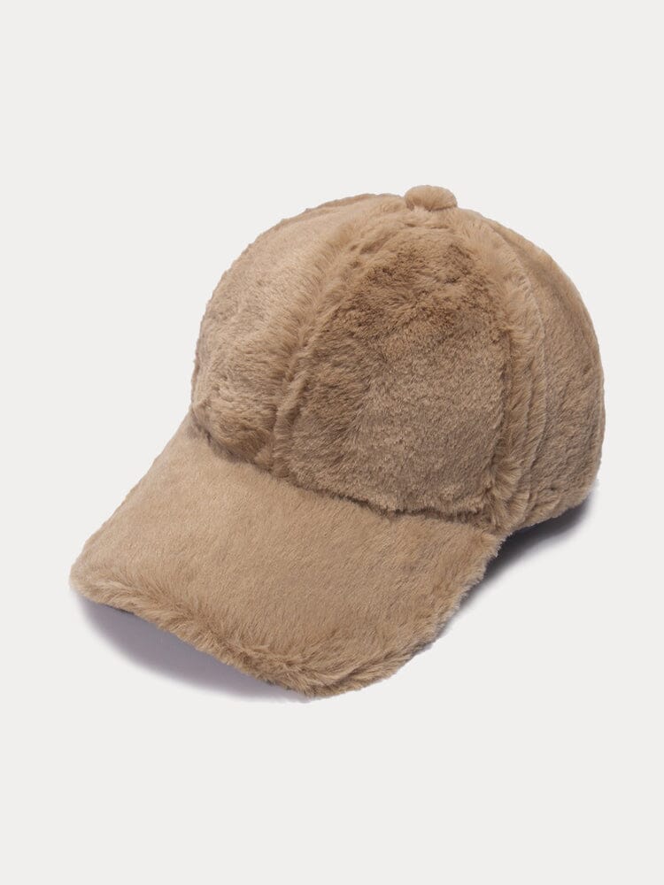 Comfy Faux Fur Baseball Cap