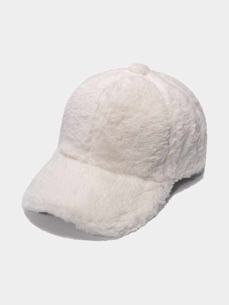 Comfy Faux Fur Baseball Cap