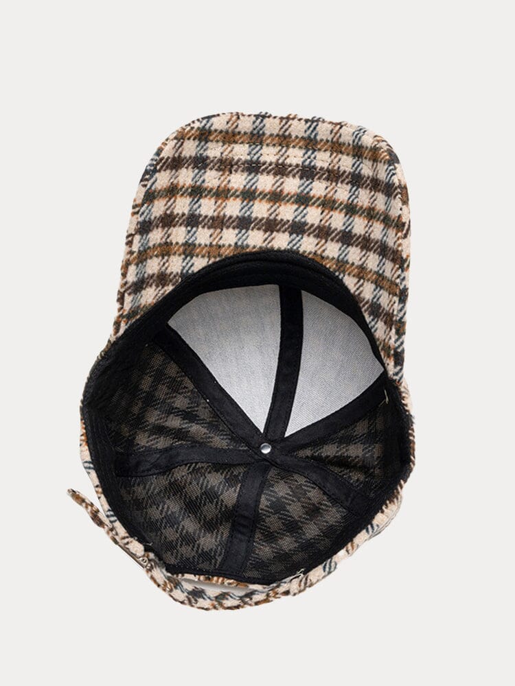 Vintage Plaid Baseball Cap