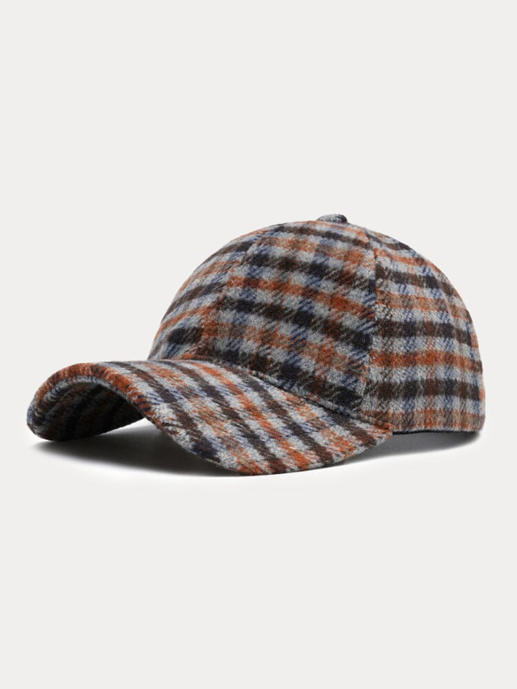 Vintage Plaid Baseball Cap