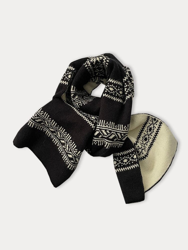 Fashion Jacquard Knit Scarf