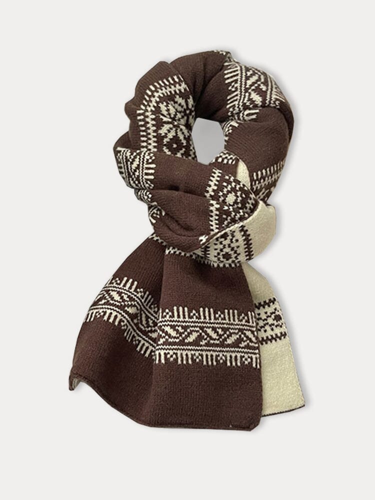 Fashion Jacquard Knit Scarf