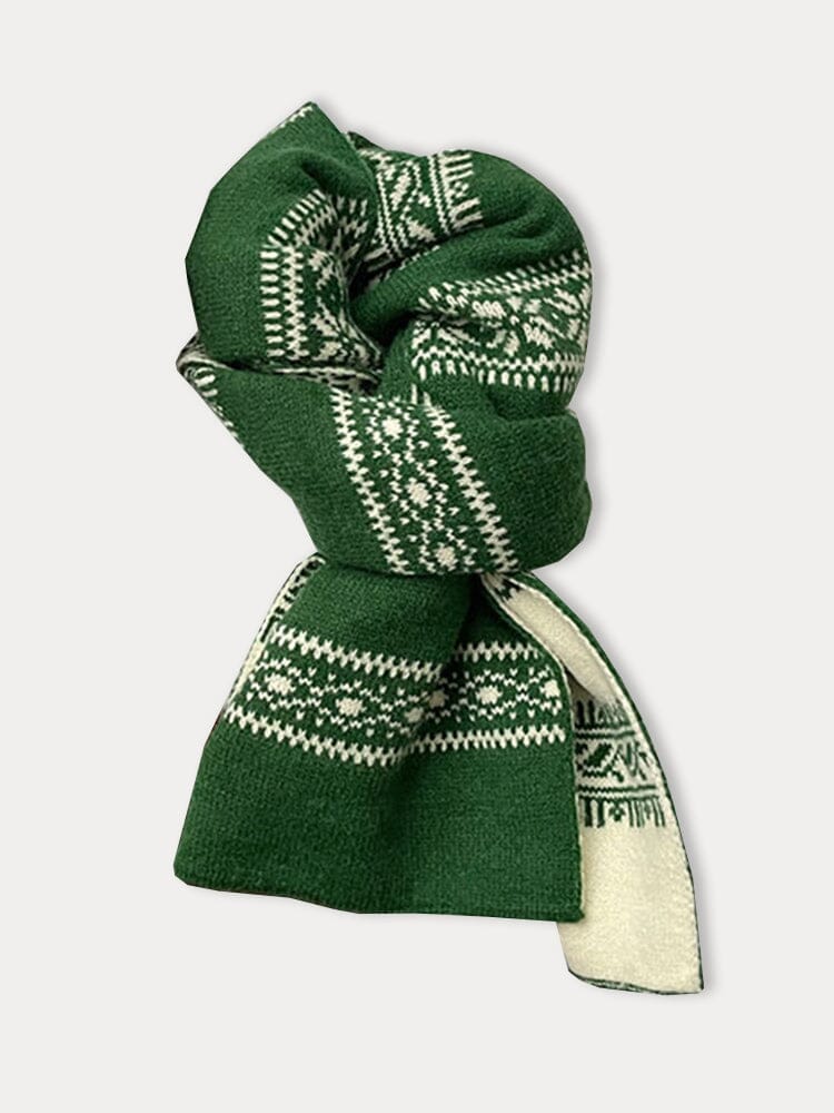 Fashion Jacquard Knit Scarf