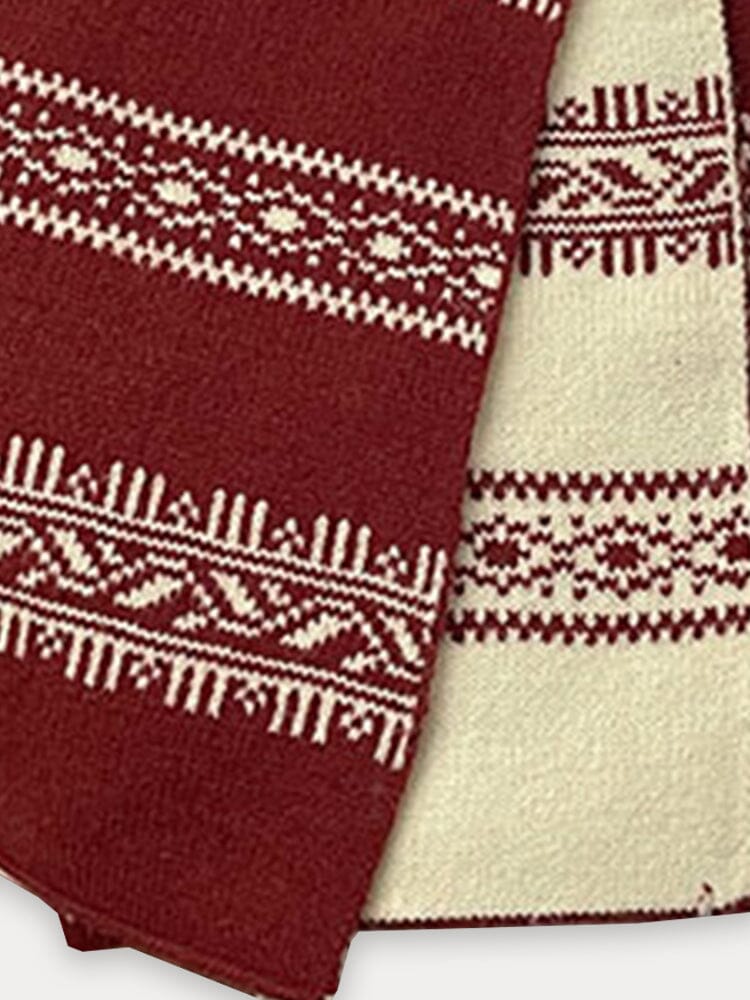 Fashion Jacquard Knit Scarf